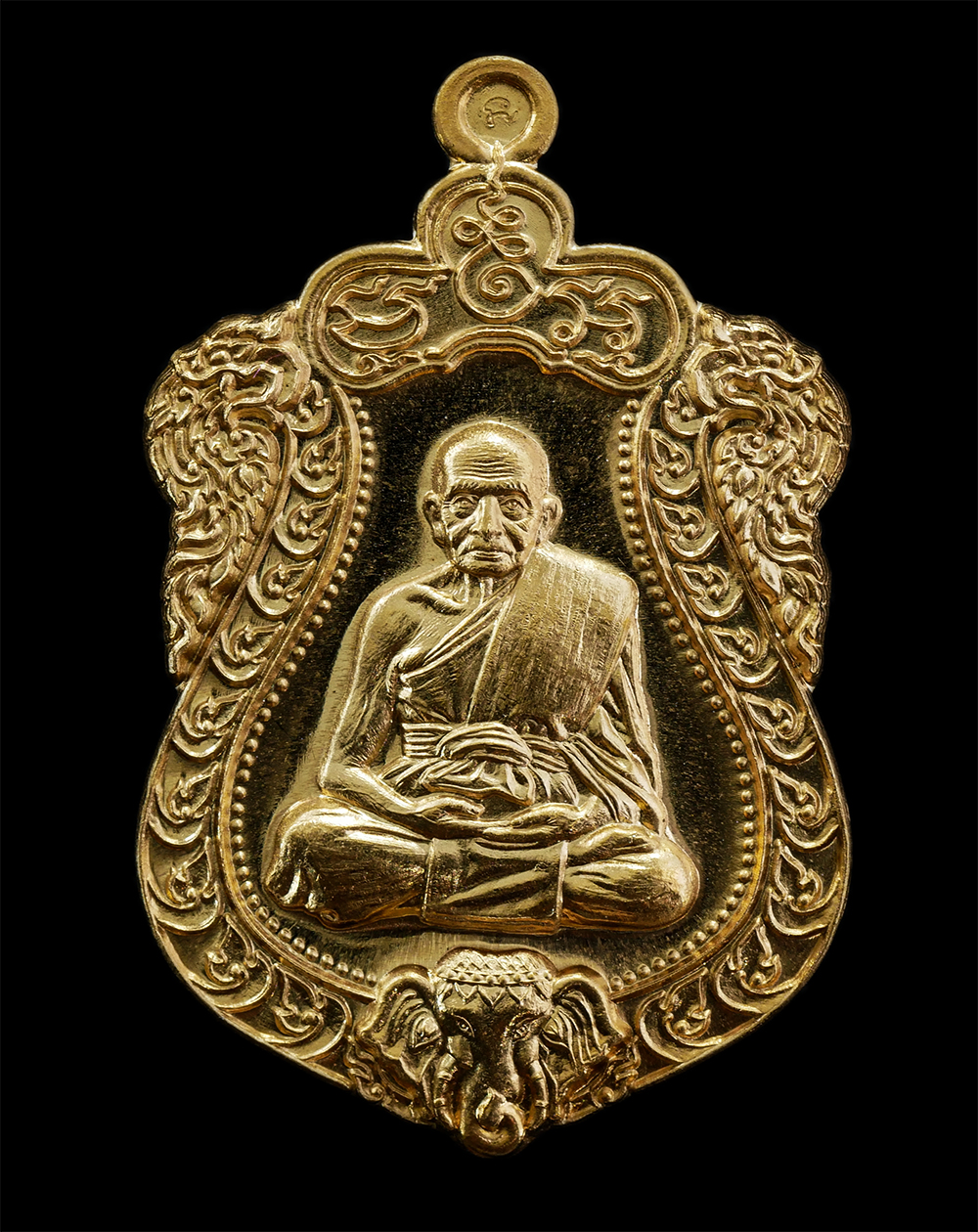 17Sep24 (5)p.jpg - เหรียญเสมานิรัตราย หัวช้าง รุ่นแรก หลวงปู่แฉล้ม ฉนฺทวณฺโณ วัดกระโดงทอง อ.เสนา จ.พระนครศรีอยุธยา อายุวัฒนมงคล 92 ปี พ.ศ.2558 เนื้อทองทิพย์ ตอกโค๊ต หมาย [..] | https://kamulet.in.th